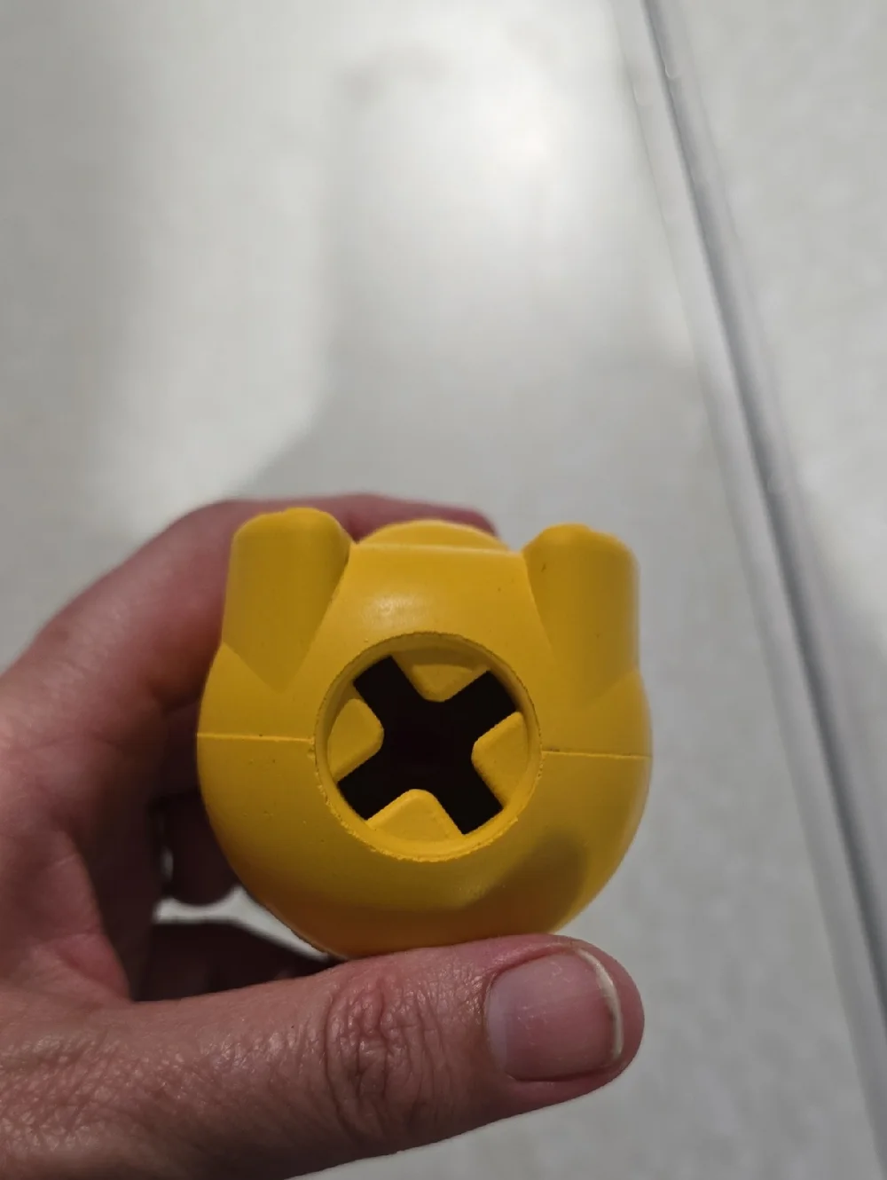 Woof Pack Yellow Bear  Rubber Super‎ Chewer Dog Toy NWOT
